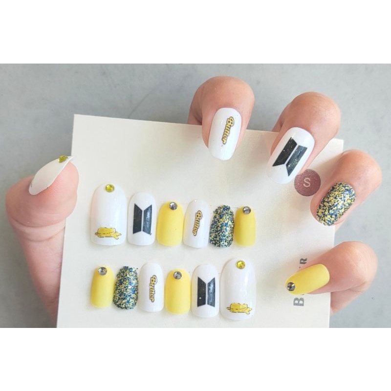 kuku palsu Bigbang BTS Blackpink Nail Art kpop