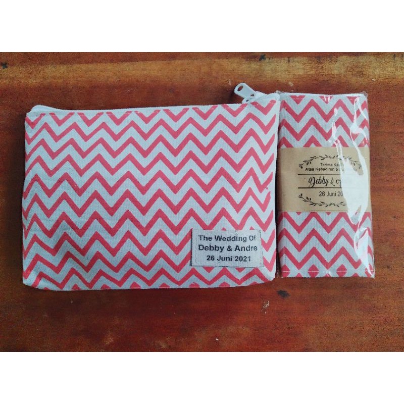 Pouch Kanvas 20x13x3 Free Desain-Souvenir nikah-souvenir Murah-Souvenir Promosi-Souvenir toko