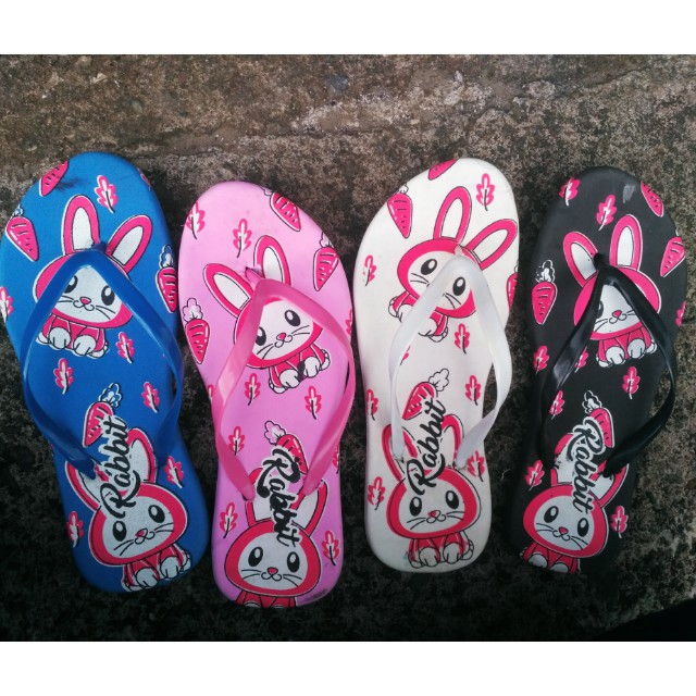 sandal wanita motif rabbit terbaru lucu