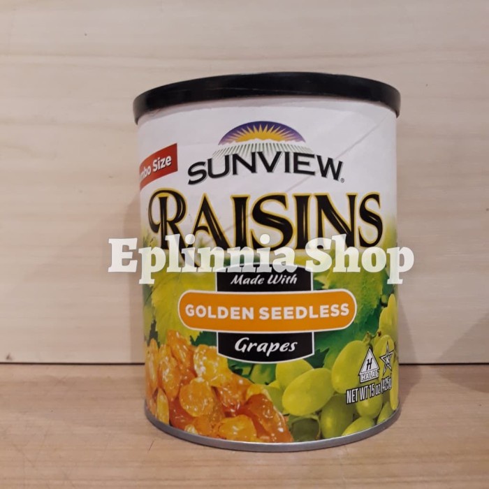 

Buah Kering - Sunview Raisins Golden Seedless Grapes 425 Gr - Buah Kismis Kering