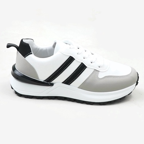 Blow Livi Sepatu Sneakers Wanita Sport Shoes White Sepatu Sekolah BLJIS 0004-White/Black