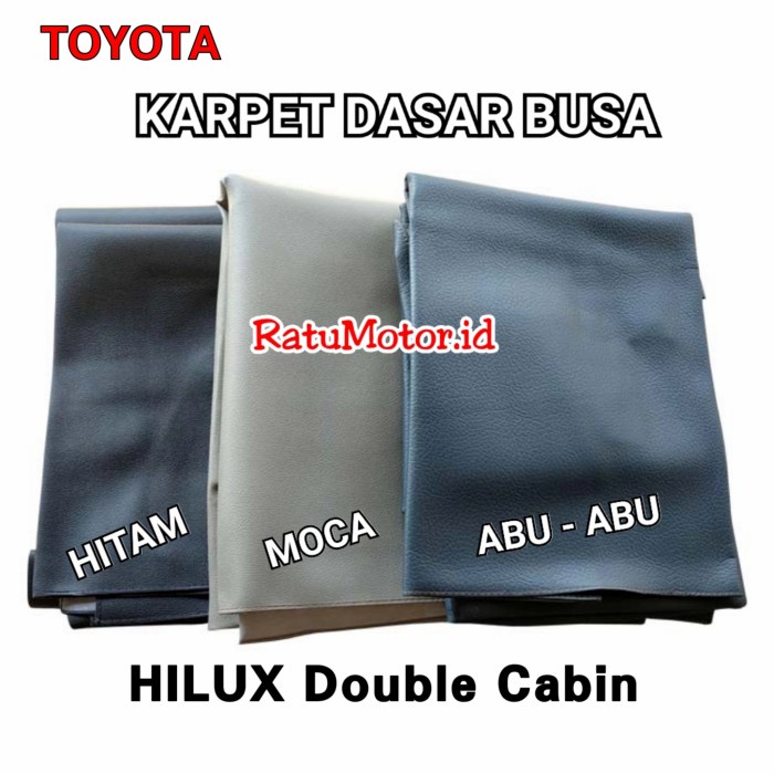 Jual Hot Deal Karpet Dasar Mobil Hilux Double Cabin Karpet Lantai