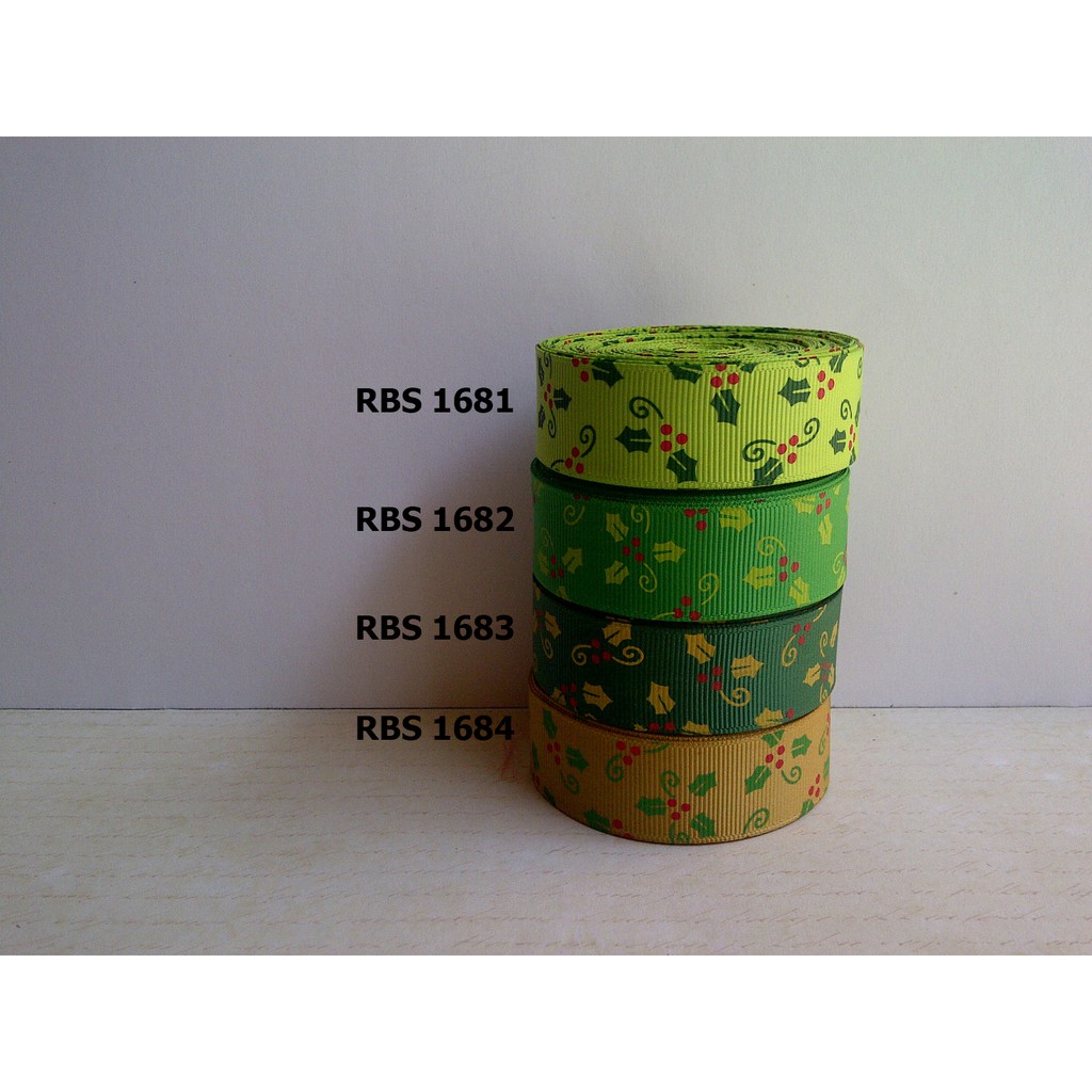 

[10 YARD] PITA GROSGRAIN MOTIF NATAL SALE RBS 1681,1682,1683,1684