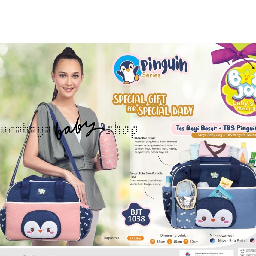 BABY JOY TAS BESAR + TBS ( PINGUIN , GIRAFFE , LITTLE FOREST )/ CINTAKA TAS BESAR( WHALE,  SEAL , SAILOR, FOX , BIRDY)/TAS BAYI BESAR ANAK BJT1038