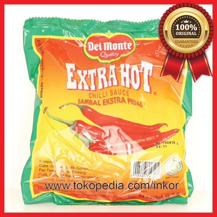 

GOJEKGRAB DELMONTE SAUS SAMBAL EXTRA HOT SACHET 24X9GR