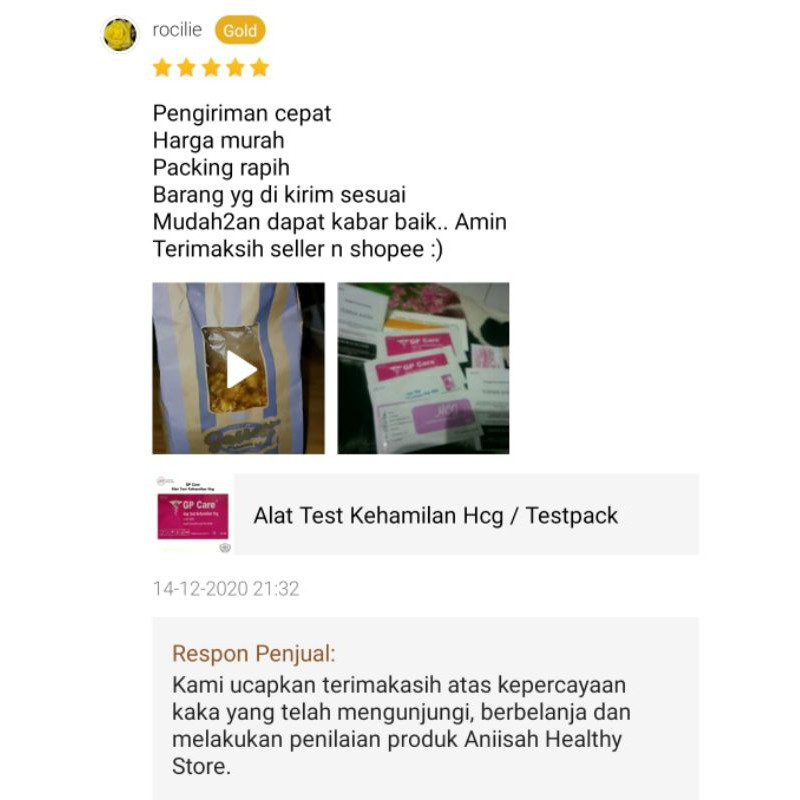 Alat Test Kehamilan Hcg / Testpack