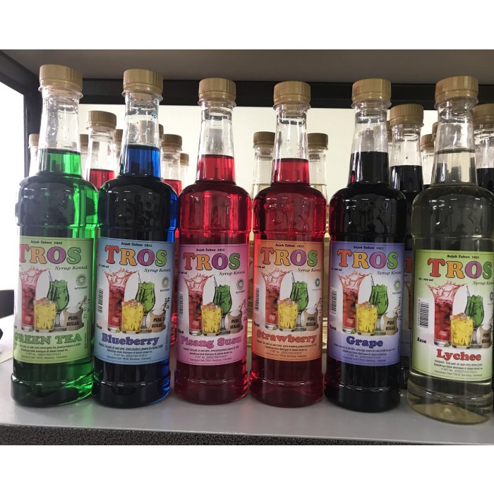 

nh201dd Sirup Tros Rasa Pisang Susu Ala Tjampolay 610 Ml Ds201Fs