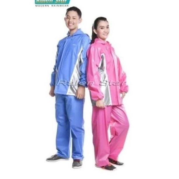 TERMURAH Jas Hujan Stelan Ralen Star 008 Neymar