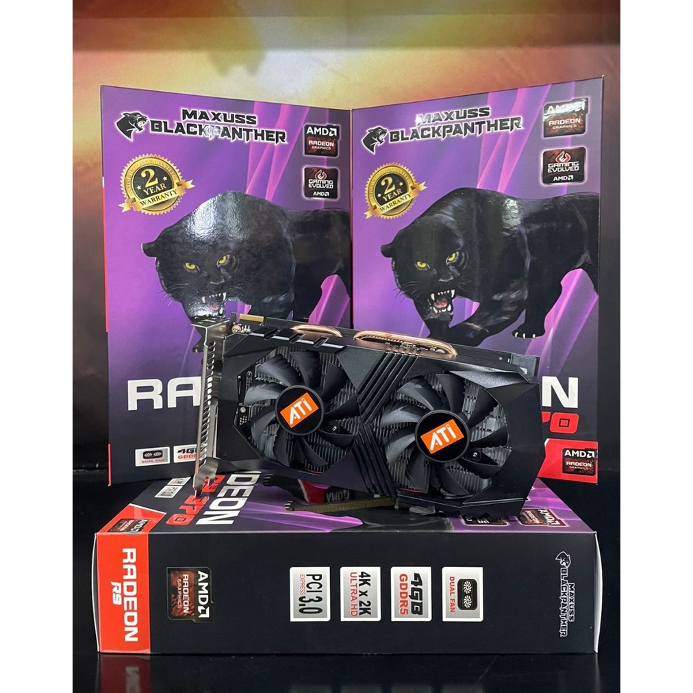 VGA Black Panther Radeon R9 370 4GB DDR5 256Bit VGA GAMING ORI