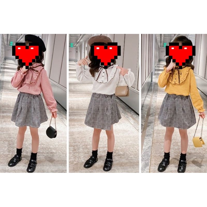 Setelan rok anak korea