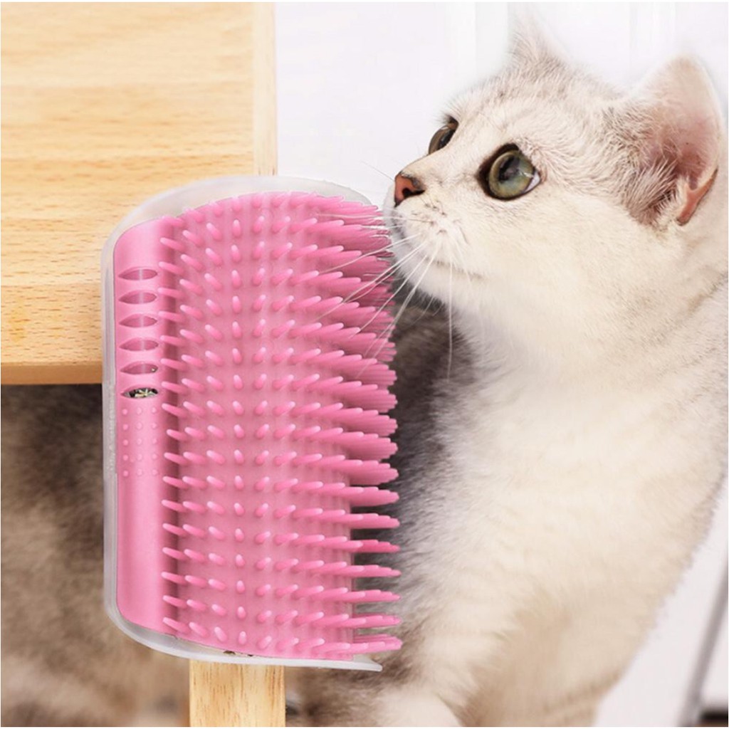 CAT CORNER BRUSH / Sikat Garukan Kucing Pasang di Tembok