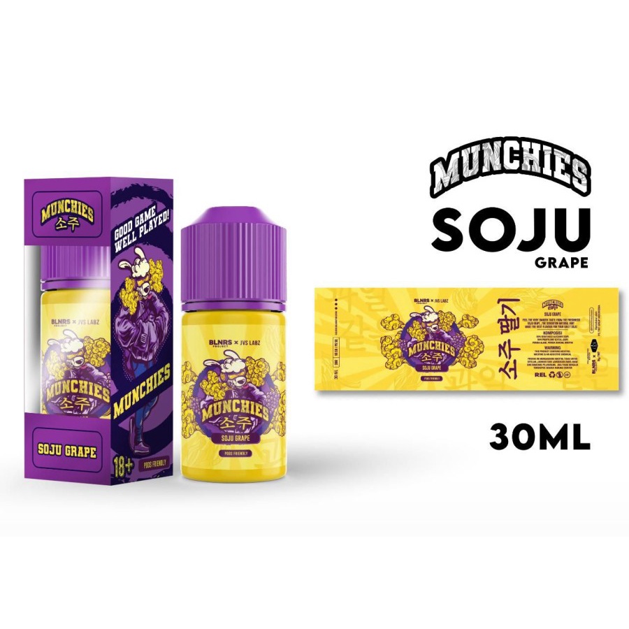 LIQUID 30ML MUNCHIES V3 SOJU GRAPE KECIL ENAK