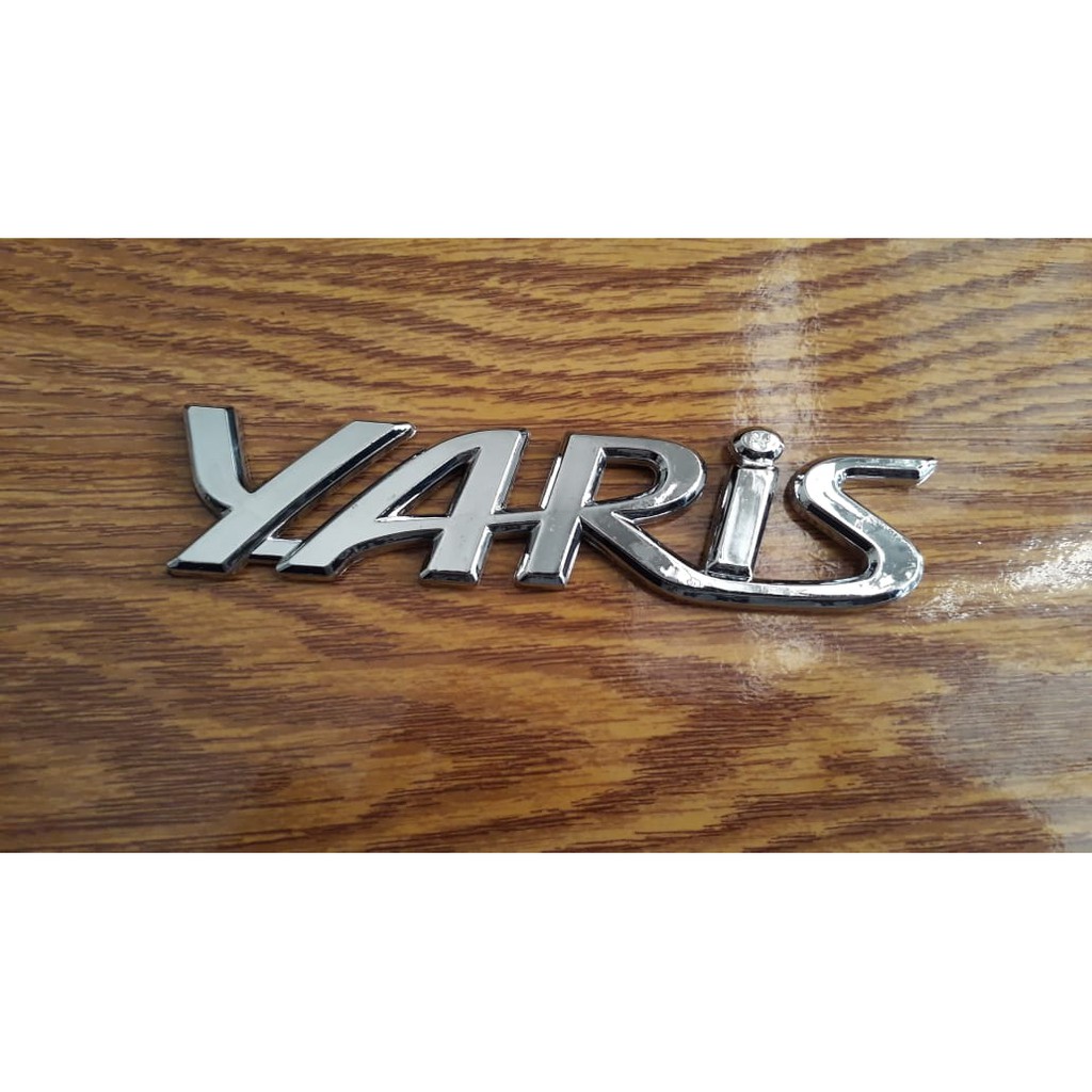 Emblem Logo Yaris Chrome