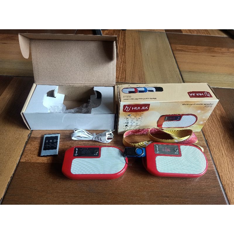 speaker memori USB + radio fm # input Aux dan out hensfree #