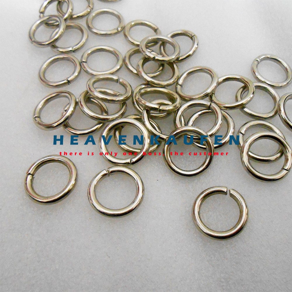 Ring Bulat / Ring O Kecil Diameter Lubang 1,5 cm Tebal 3 mm Silver Nikel