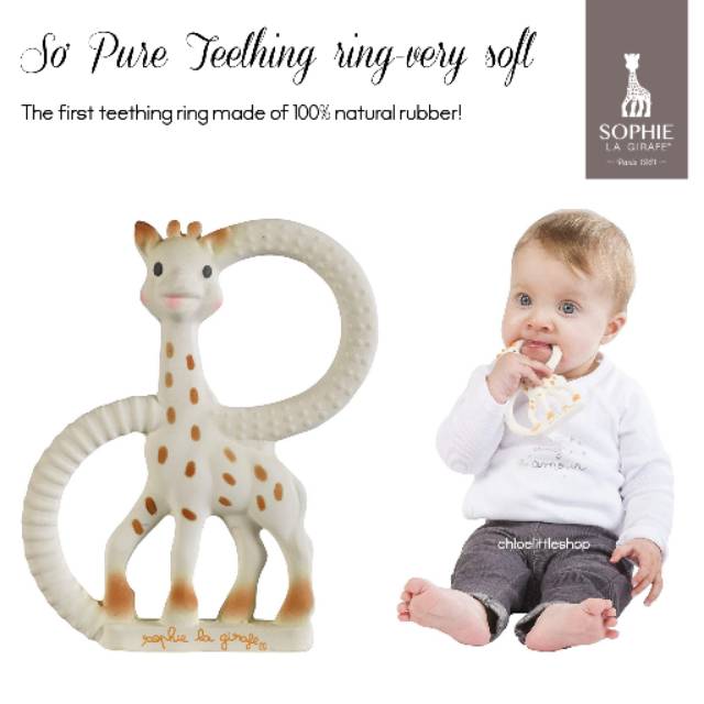 giraffe teething ring