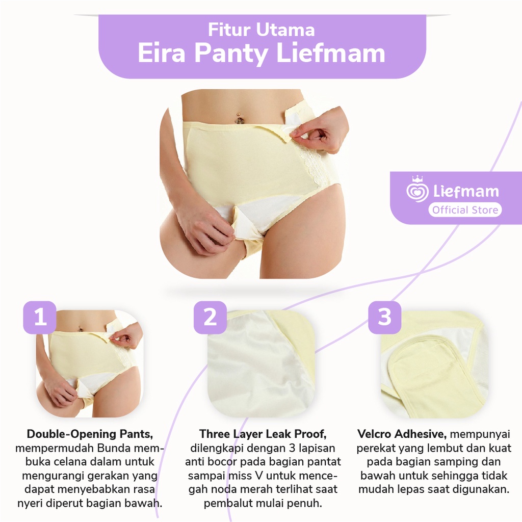 Eira Panty Zaraya - Celana Dalam Nifas &amp; Menstruasi Anti Bocor