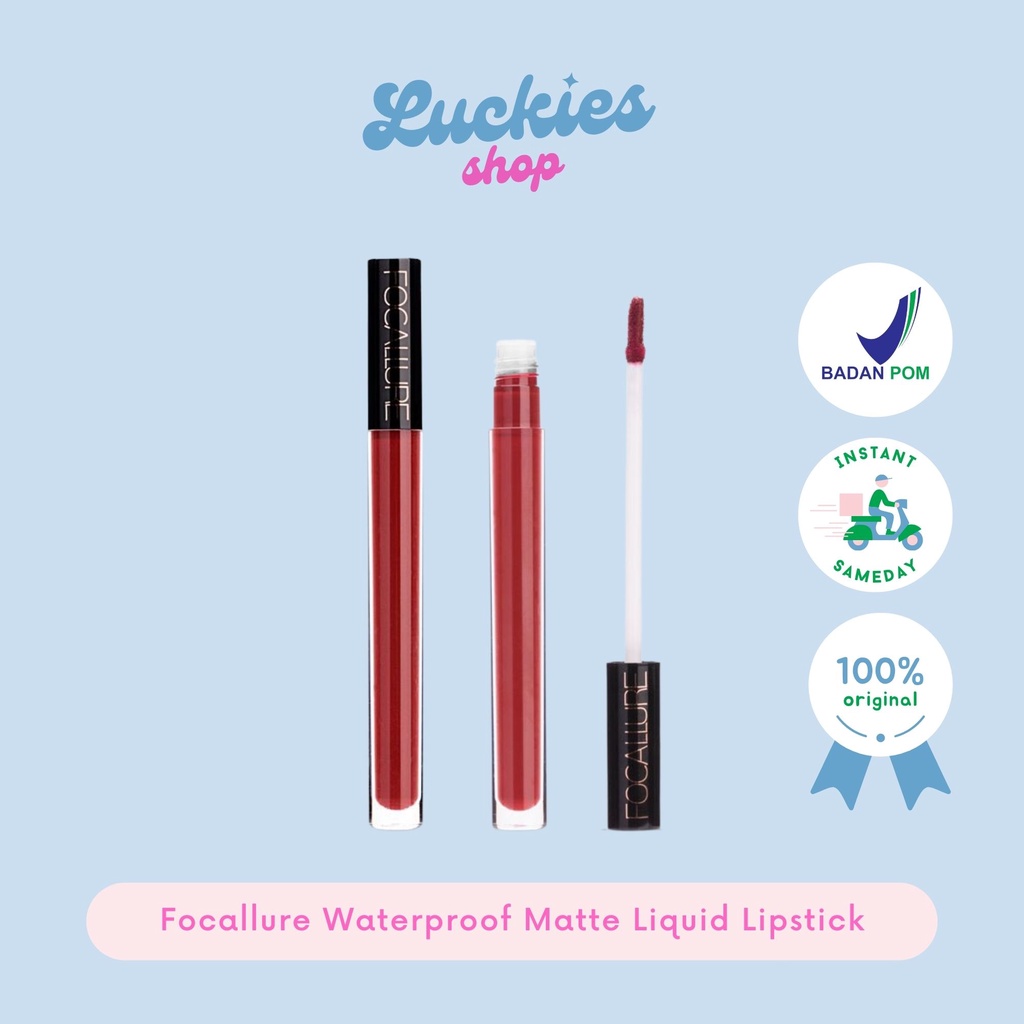 Official Distributor - Focallure Waterproof Matte Liquid Lipstick FA57 Long Lasting Lipstick