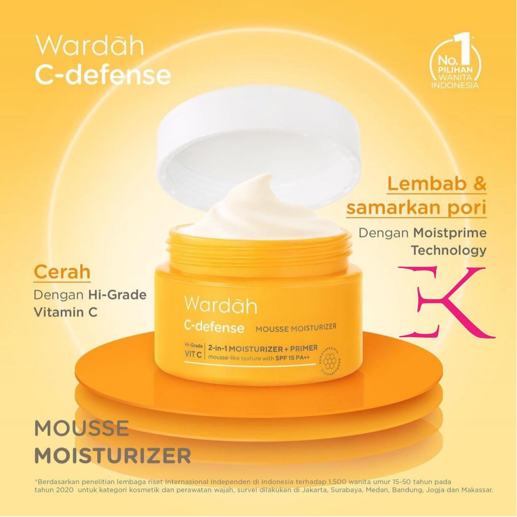 ❣️Rakkistore99❣️  Wardah C Defense Mousse Moisturizer 30g