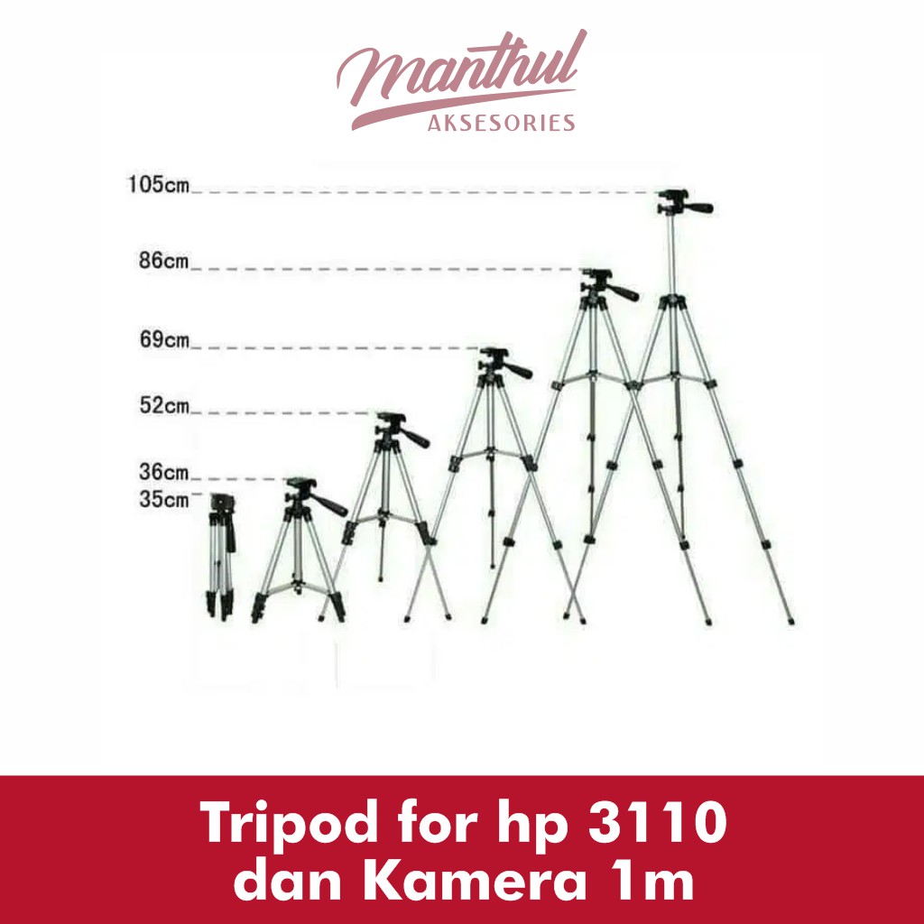 Tripod for hp 3110 dan Kamera 1m