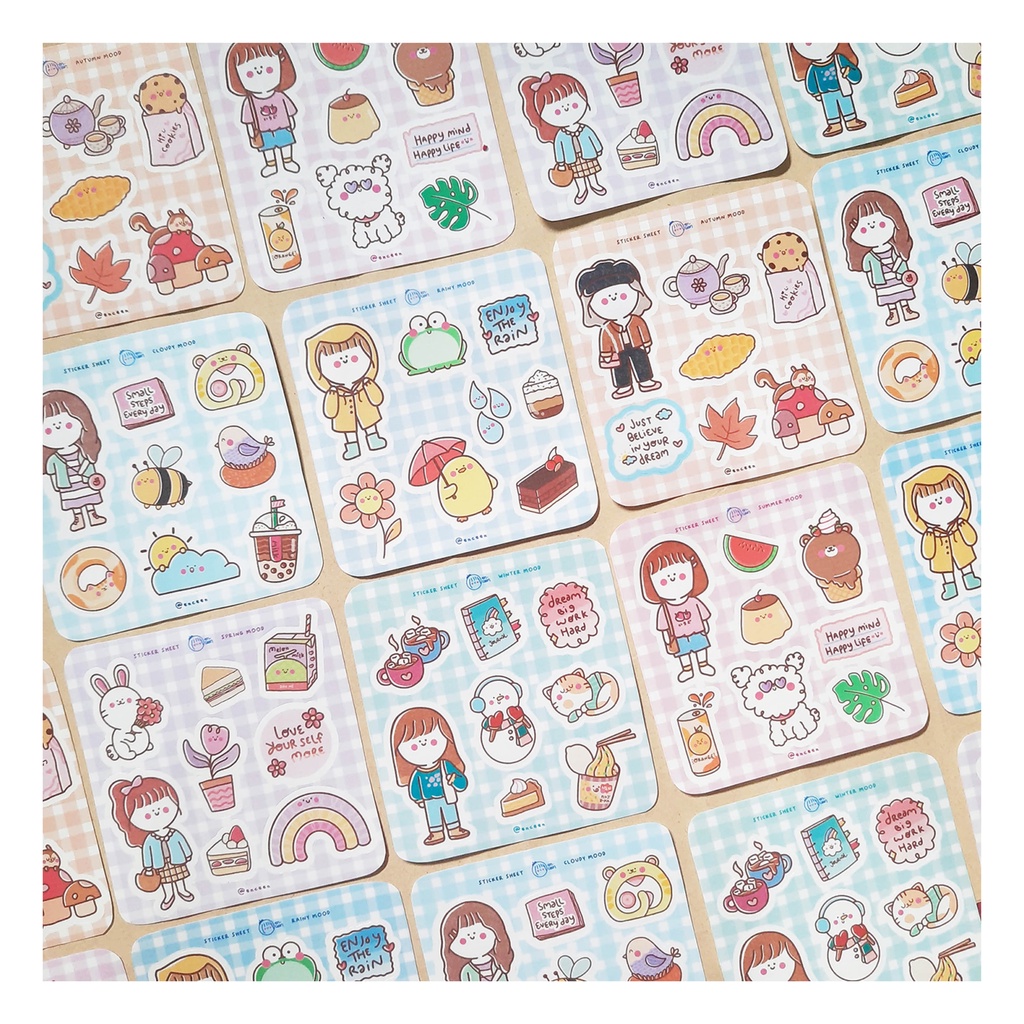

ENCEEN Seasons Series Sticker Sheet / Stiker Kiss Cut