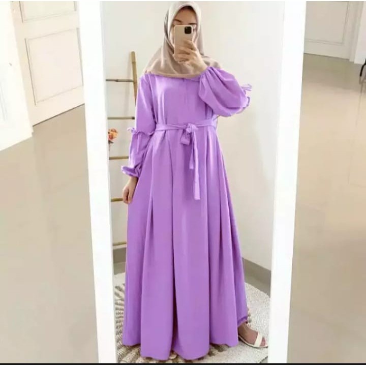 AESPA MAXI DRESS/PAKAIAN WANITA/DRESS-LAVENDER