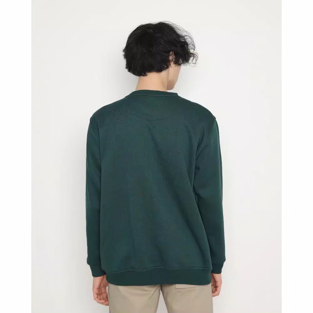 (COD) Sweater Pria Erigo Sweater Fleece Big Size Crewneck Pria wanita tren 2022 kekinian Size M - L XL LOGO ERIGO BORDIR Terlaris Promo