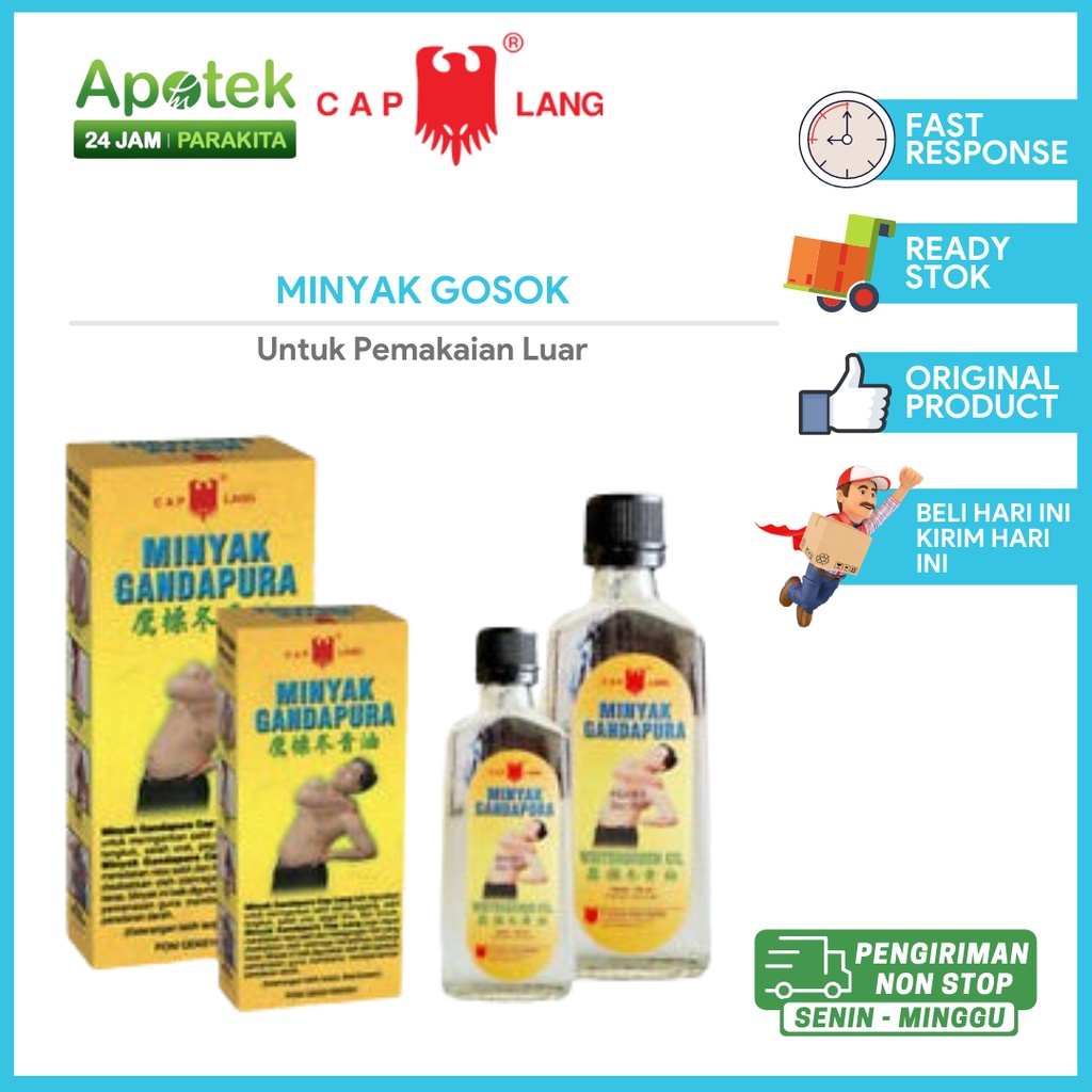 Minyak Gandapura / Minyak Gosok Gandapura / Wintergreen oil / Minyak Urut