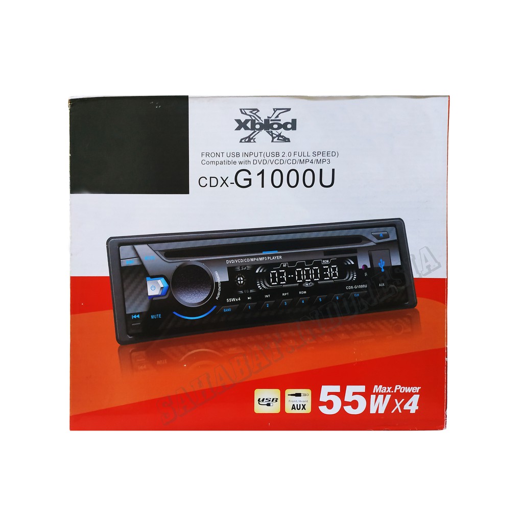 Jual SINGLE DIN DVD Player CDXG1000U (DVD/VCD/CD/MP4/MP3/AUX) Shopee