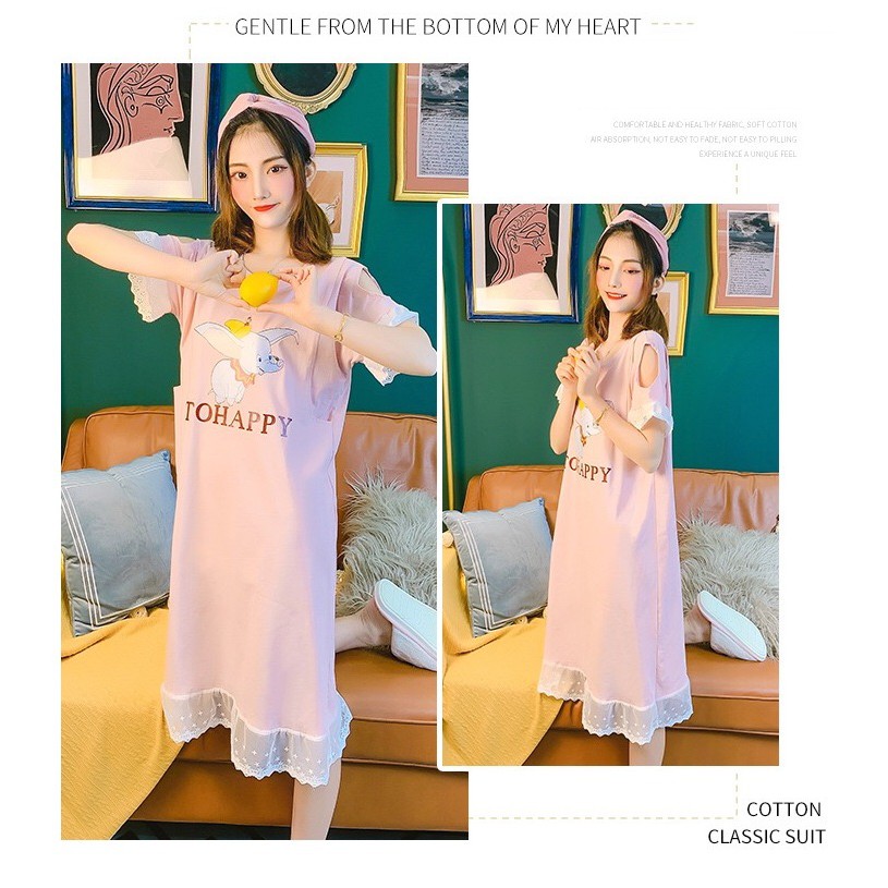 BAJU TIDUR MENYUSUI PIYAMA NURSING HOME WEAR BUSUI DASTER DRESS NR