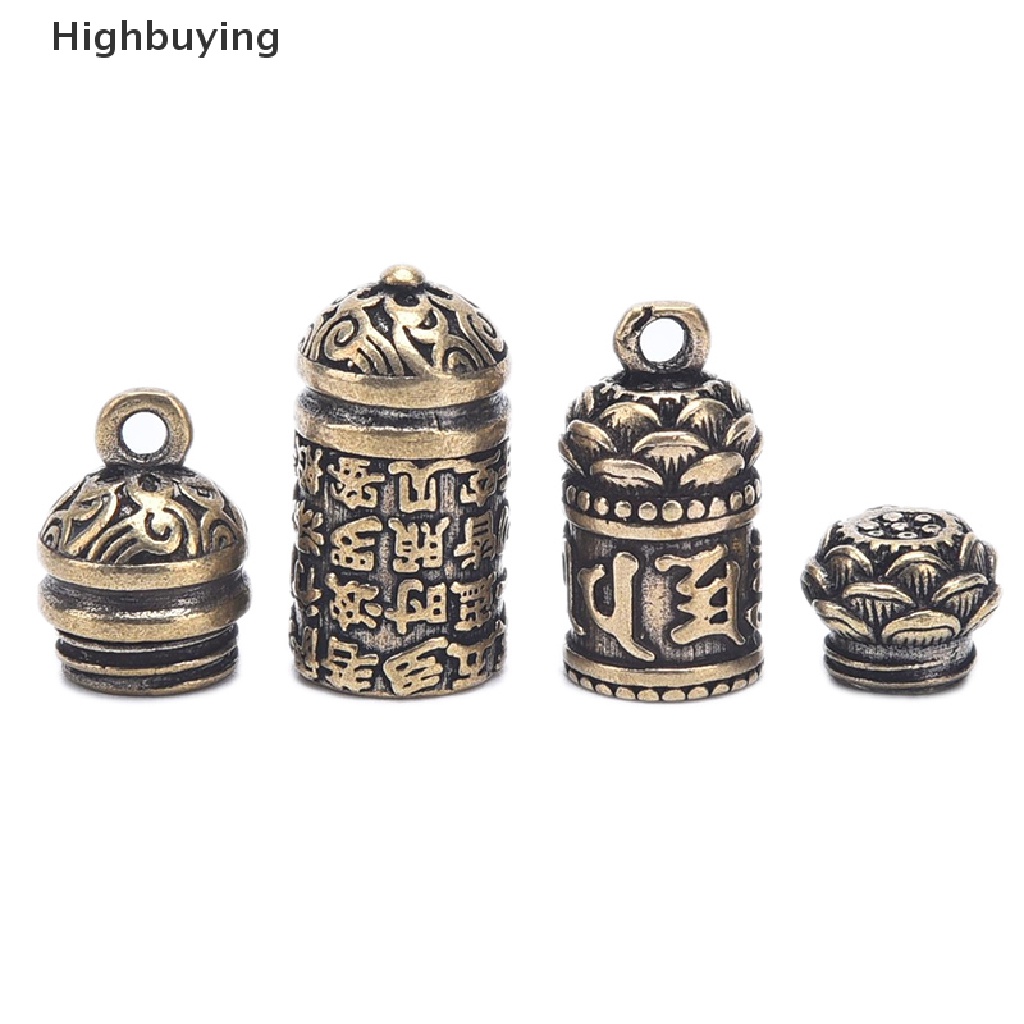 Hbid Gantungan Kunci Bentuk Silinder Hollow Bahan Kuningan Untuk Aksesoris Perhiasan Glory