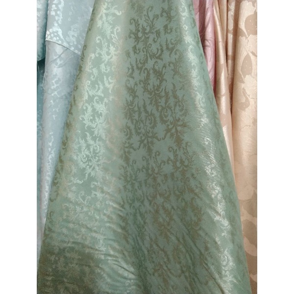 Kain Jaquard Silk/Jaquard Metalik/Semi Sutra/Bahan Kebaya