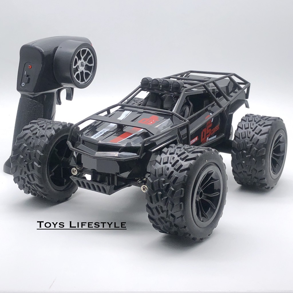 Mainan Mobil Remote Control RC Sand Monster 1:16 (Hitam, Merah, Hijau)