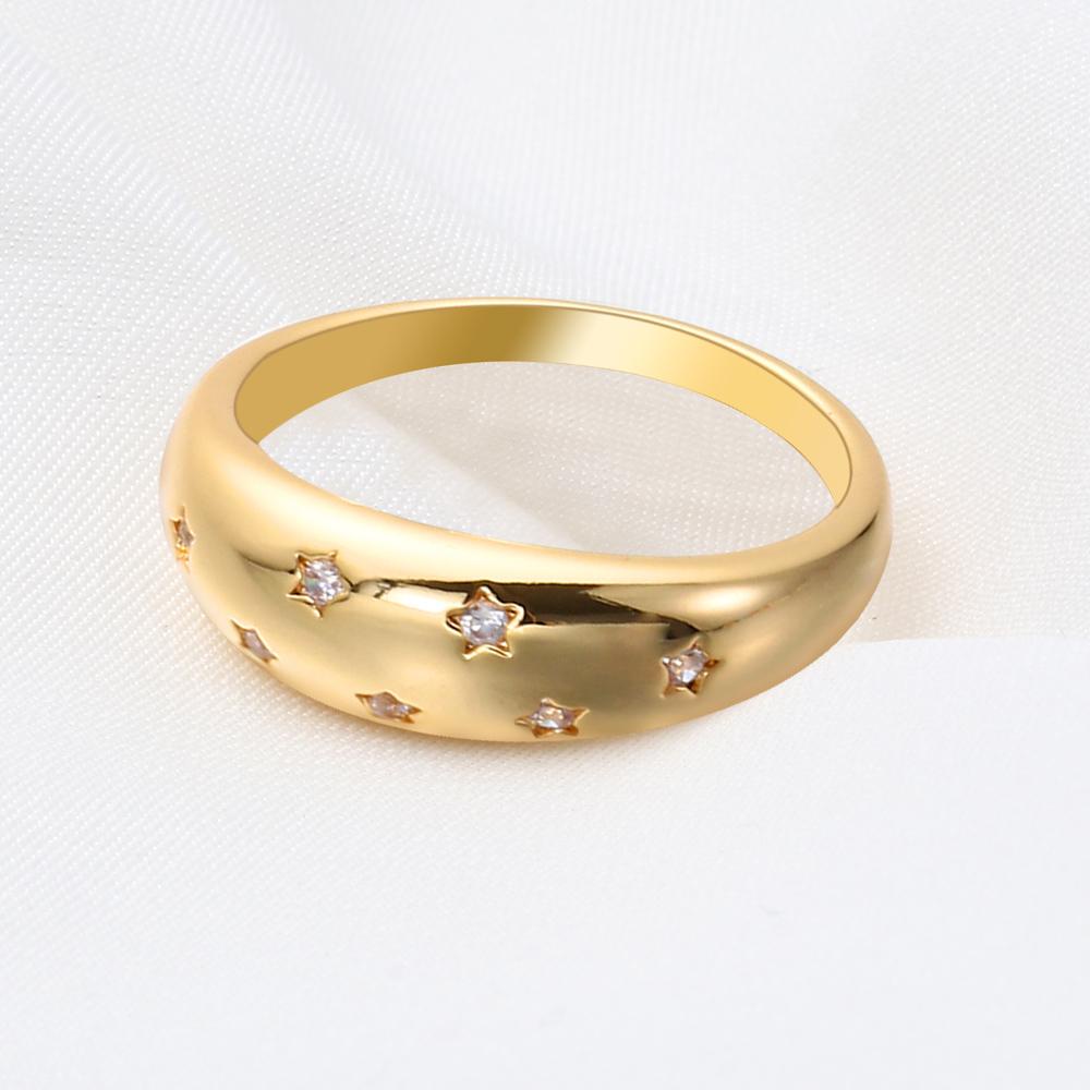 Lily Dome Cincin Fashion Wanita Perhiasan Statement Ring Bertatahkan