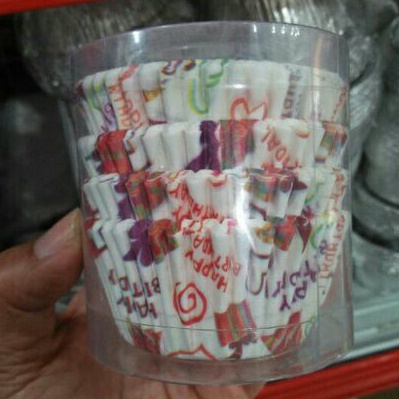 Paper Cup 100's ukuran 39mm/Cup Cake Muffin/Bruder/Roti Kukus