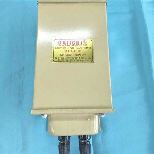 PERTUKANGAN PERLENGKAPAN LISTRIK TRAVO STEP UP & DOWN DAICHI 2000 WATT