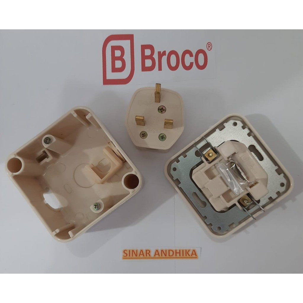 STOP KONTAK AC SET CREAM GRACIO BROCO 4155/4101