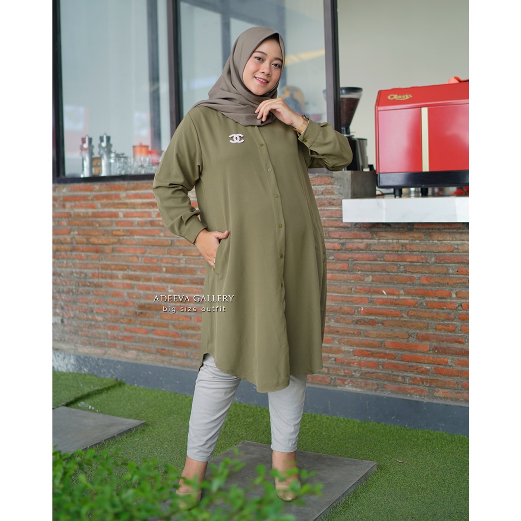 ADEEVA Pocket Tunik Jumbo Original 4 Ukuran