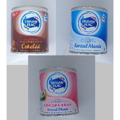 FRISIAN FLAG SUSU KENTAL MANIS BENDERA KALENG 370 gram COKELAT / PUTIH / COCOPANDAN