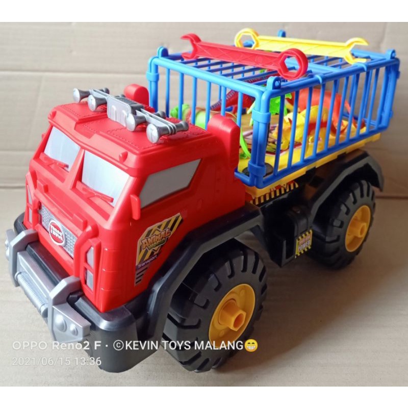 AK 76 TRUCK HEWAN BESAR KTG FREE KUNCI KOMBINASI HEWAN DAN DINOSAURUS / TRUCK ANIMAL WORLD