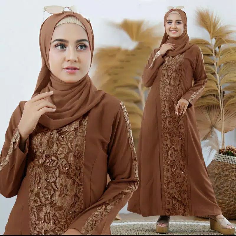 Gamis Pesta Mewah / Gamis Pesta Brukat Mewah / Gamis Pesta Terbaru