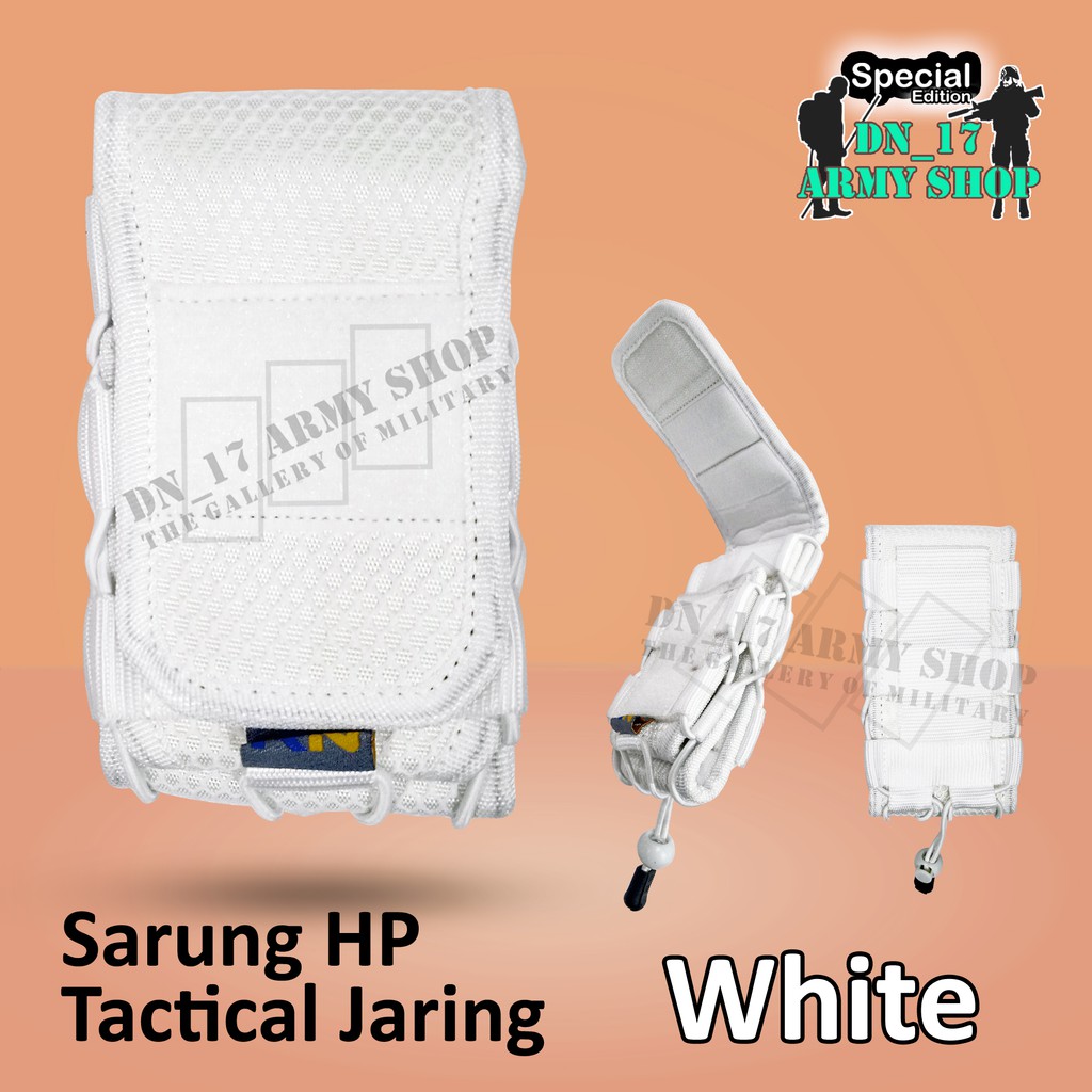 Sarung HP RN Tactical Jaring Hitam,Biru,Merah,Orange,Gurun/Krem Premium Cordura