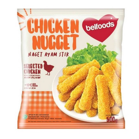 

Belfoods Favorite Chicken STICK 500gr CHICKEN NUGGERT STIK BELFOODS