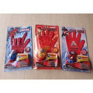 PROMO MAINAN  SARUNG TANGAN SPIDERMAN  CAPTAIN IRON MAN 