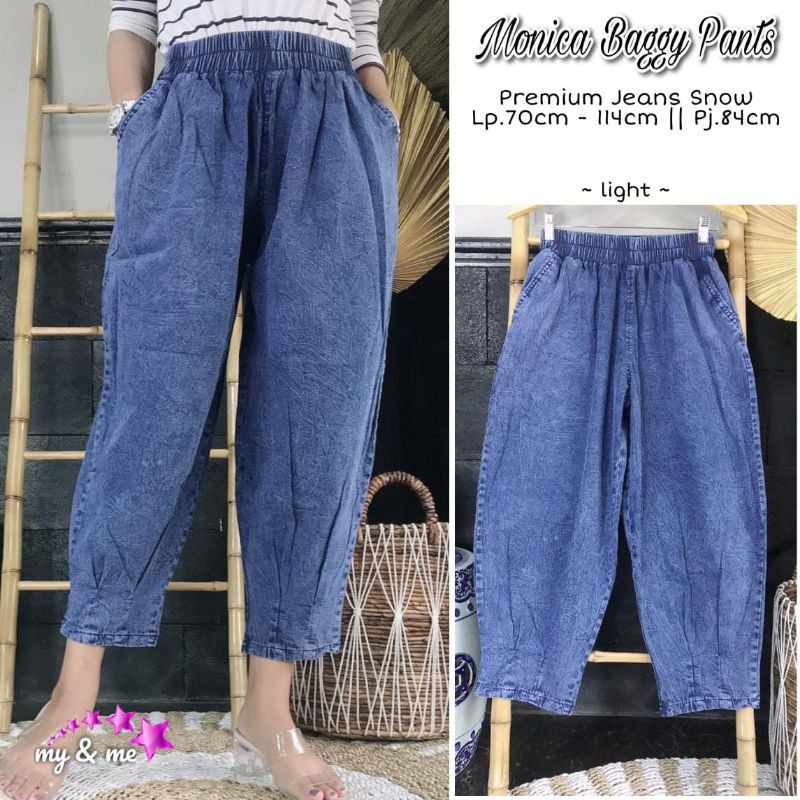 Monica Baggy Pants Jumbo / Celana Baggy Jeans Jumbo