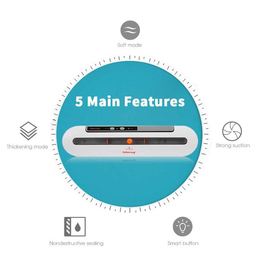 TD-DA1 XINBAOLONG Vacuum Sealer Packing Machine 80W - QH-02