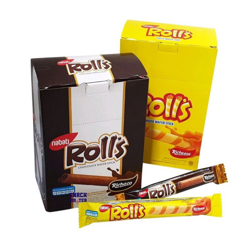 

Nabati Rolls Coklat 1box isi 20pcs