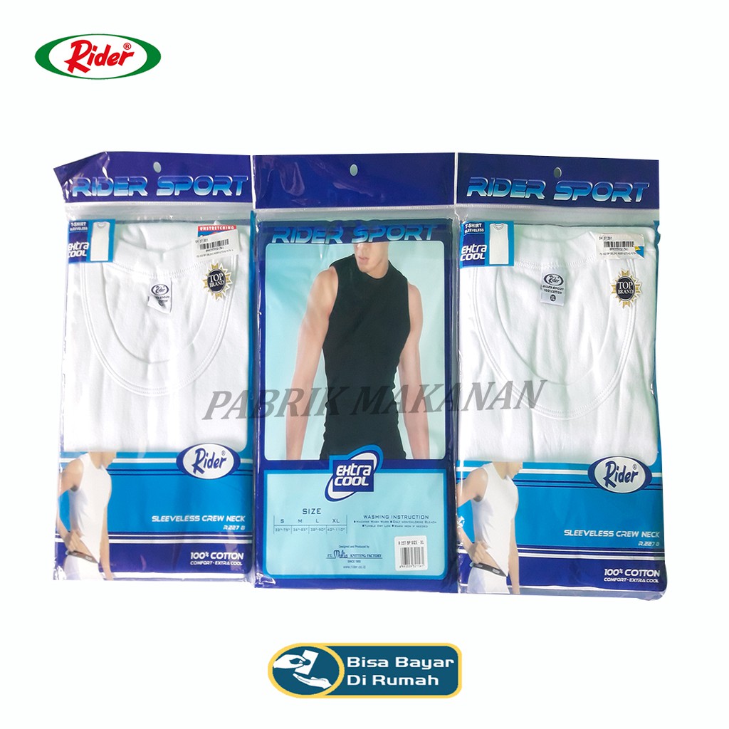 PAKAIAN DALAN PRIA RIDER SPORT KAOS DALAM SINGLET SIZE DEWASA