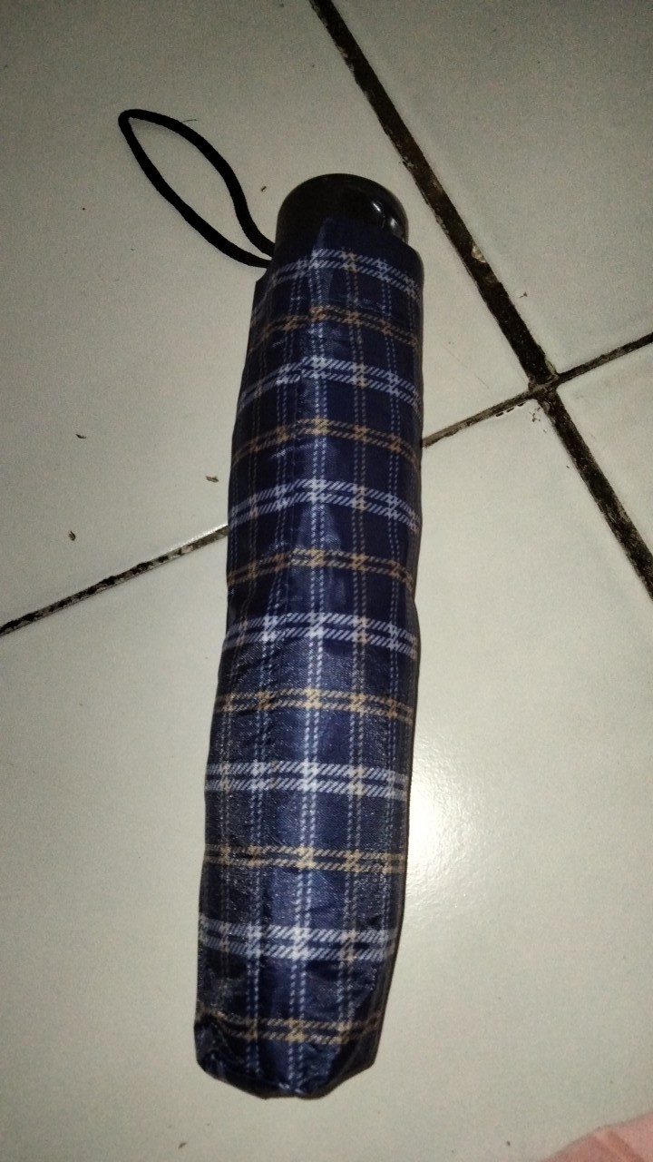 Payung Motif Kotak Lipat Tiga / Payung Lipat 3 Mewah