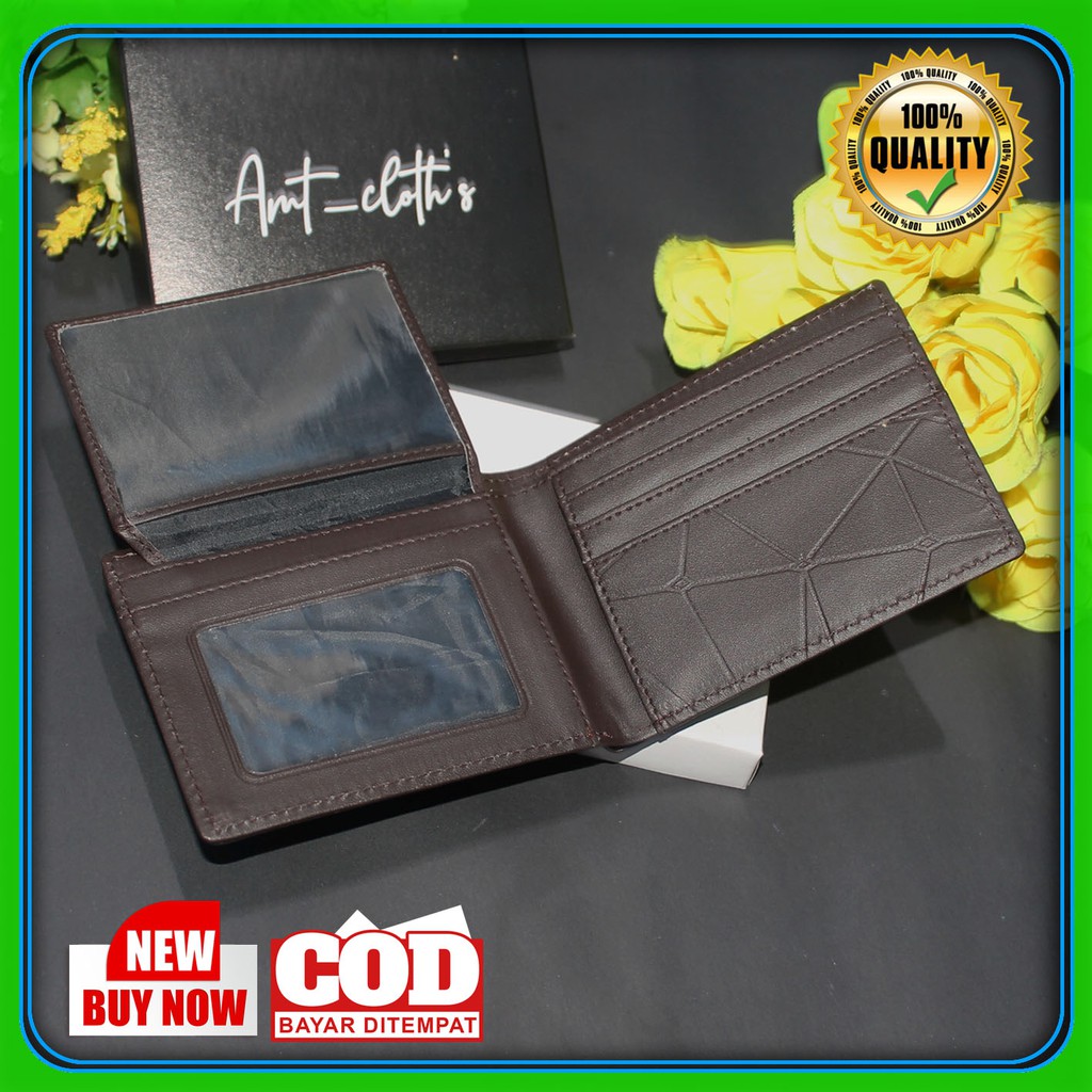 AMT Fashion Dompet Pria Bahan Kulit PVC best Quality COD